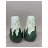 Corn, cob salt, and pepper shakers