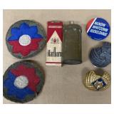 Army patches, army, sewing kit, Boy Scout, bolo