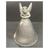 Handmade pottery bell candle holder