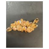 Amber rhinestone PIN