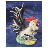 Porcelain rooster figure
