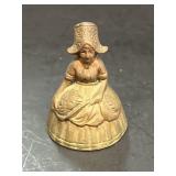 Brass Pilgrim lady bell