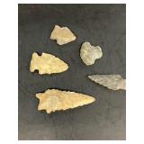 Arrowheads found in Fayette County Indiana