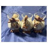 Chicken candle holders