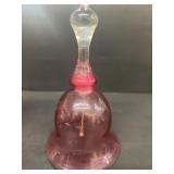 Pink glass bell