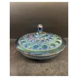 Carnival glass candy dish
