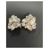 EISENBERG ice clear rhinestone earrings