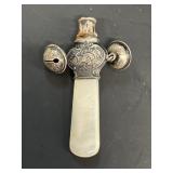 Sterling silver bells with ivory handle