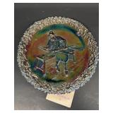 Carnival glass Fenton plate