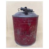 Railroad galvanized gas can