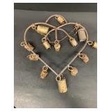 Heart shaped bell wind chime