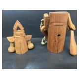 Hand carved wooden bells