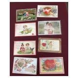 Valentine postcards vintage
