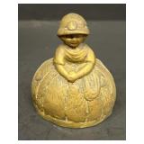 Colonial brass lady bell