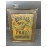 Brooks oil advertising can