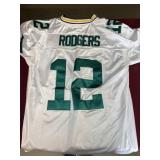 Aaron Rodgers Green Bay Packers white jersey