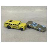 1970 Redline hot wheel bus and corvette