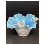 Hob nail ruffled candy dish