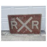 Railroad crossing sign