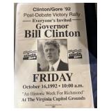 Bill Clinton rally poster 1992-can be shipped but