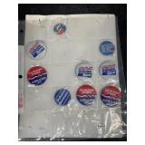 Clinton Reagan campaign buttons