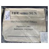 1980 Ronald Reagan debate Baltimore Sun tote bag