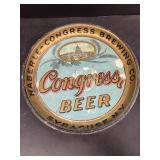 Congress beer vintage tray