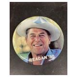 1980 Ronald Reagan 6 inch campaign button