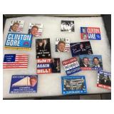 Bill Clinton campaign buttons