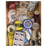 Campaign buttons, ribbons stamps, Bob, Griffin,