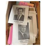 1972 flash card, ballot sheets, Richard Nixon a