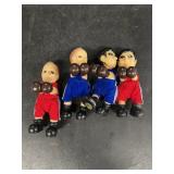 George Bush and Dukakis boxing campaign figures