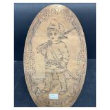 Teddy Roosevelt wooden art