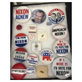 Richard Nixon campaign buttons, Penny Lapelle pen