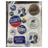 Goldsmith Hill campaign buttons