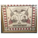 1888 Harrison and Morton campaign banner