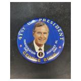 George Bush 1989 presidential button 6 inches