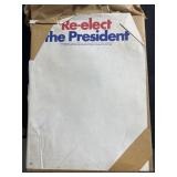 Vintage reelect the president paper