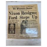 1974 the Philadelphia examiner, Nixon resigned