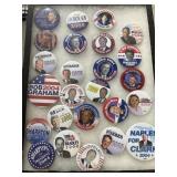Biden Thompson, Bradley Buchanan campaign buttons