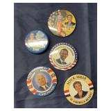 2008 Obama Clinton McCain, political buttons