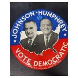 1964 Johnson and Humphrey democratic political