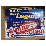 Campaign bumper stickers, Dick Luger, ROUDEBUSH
