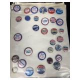 Nixon Ike, Governor Wilson, political buttons