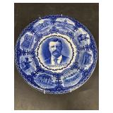 Theodore Roosevelt Staffordshire plate