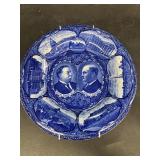 Howard Taft and James Sherman Staffordshire plate