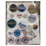 Evans or Steve Bishop campaign buttons