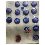 Bush and QUAYLE 1980 1988 campaign buttons