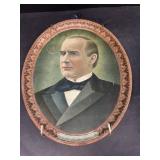 President McKinley oval metal tray