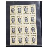 Barry gold water $.20 stamps